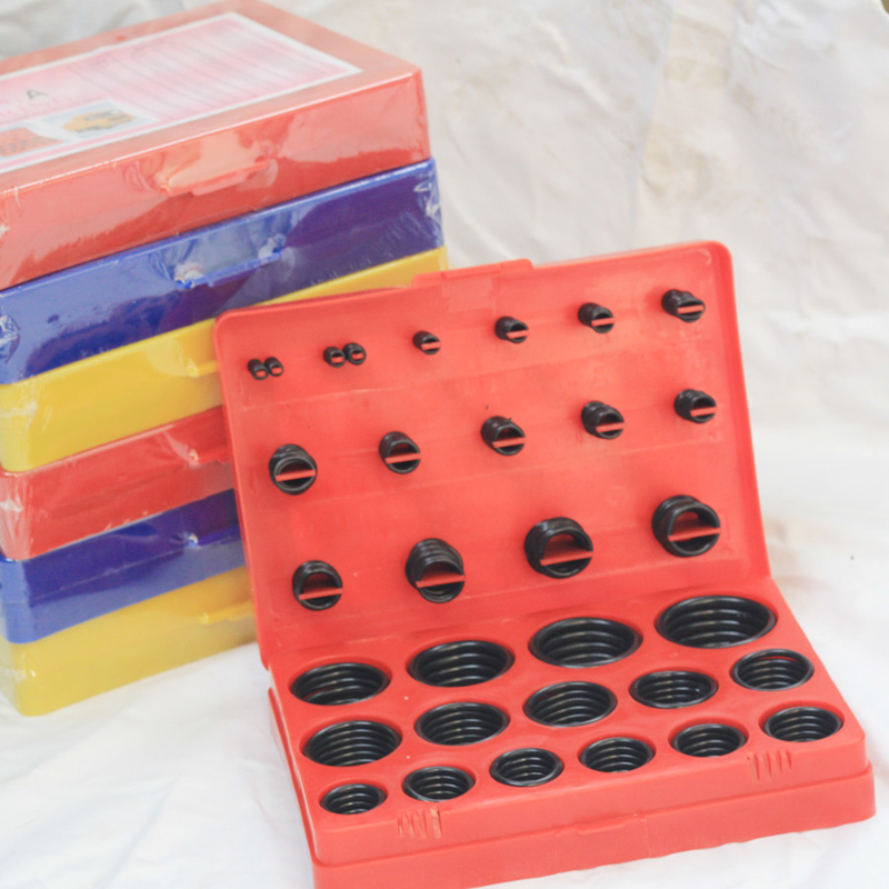 382 PCS NBR 70 쉐어 V형 복합 오일 시일 키트 레드 인치 O 링 및 V형 디자인